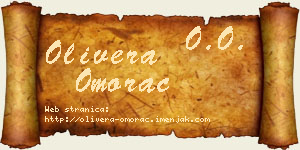 Olivera Omorac vizit kartica